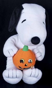 Snoopy with Pumpkin Jack O Lantern Halloween Plush